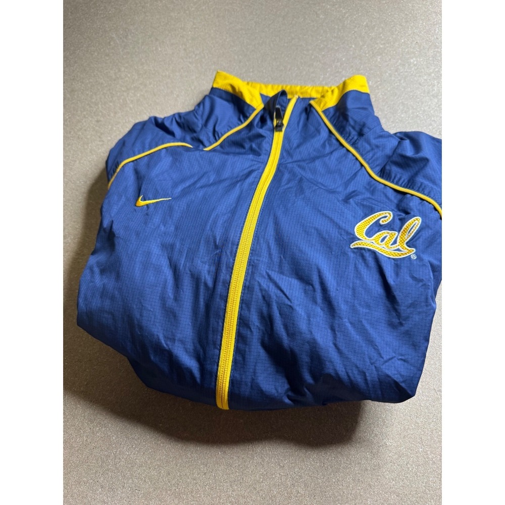 Nike Storm-FIT Cal Berkeley Golden Bears Windbreaker Jacket Navy Blue womenM VTG